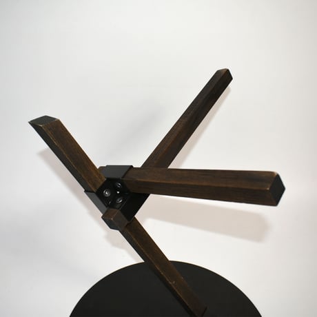 IRON TOO BOARD & WOODEN LEG COFFEE SIDE TABLE