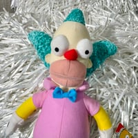 NOS "THE SIMPSONS" KRUSTY THE CLOWN STUFFED TOY
