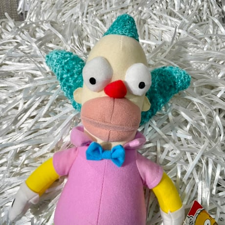 NOS "THE SIMPSONS" KRUSTY THE CLOWN STUFFED TOY