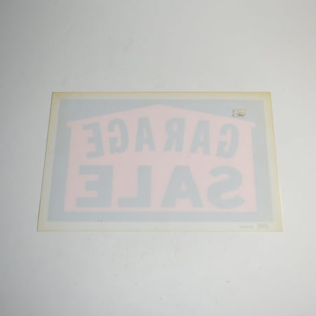 USED "COLE / GARAGE SALE" SIGN BOARD