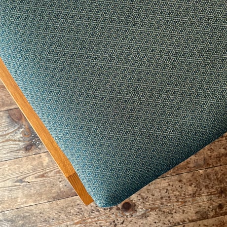 VINTAGE 70’S WOODEN FRAME FABRIC ROCKING CHAIR