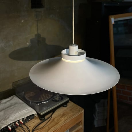 USED SCANDINAVIAN DESIGN METAL SHADE PENDANT LAMP