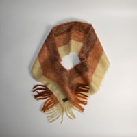 USED "HANDCRAFT, INK" STRIPE MOHAIR MUFFLER