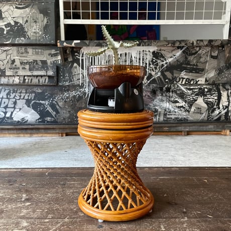 USED RATTAN STOOL