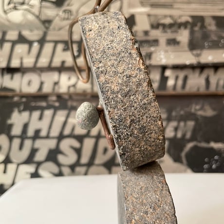 USED STONE DOG-SHAPED SCULPTURE