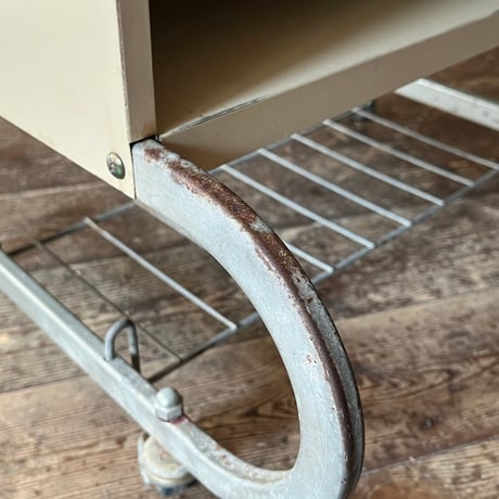 JAPAN USED “GAKKEN” METAL LEG CARRY SHELF