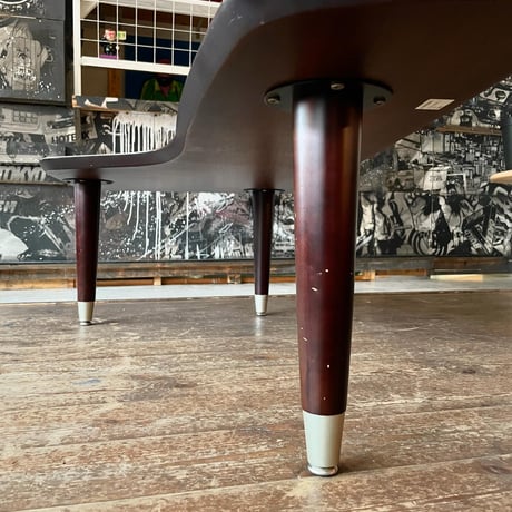 JAPAN USED "MARGINAL" WOODEN L-SHAPED COFFEE TABLE