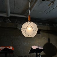 USED GLASS SHADE PENDANT LAMP