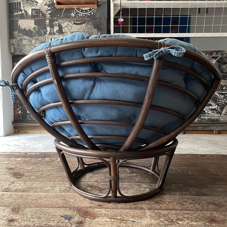 USED RATTAN FRAME PAPASAN CHAIR