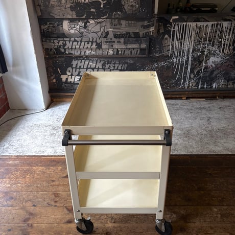 JAPAN USED STAINLESS 3-TIER CARRY WAGON