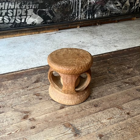 USED WOODEN STOOL