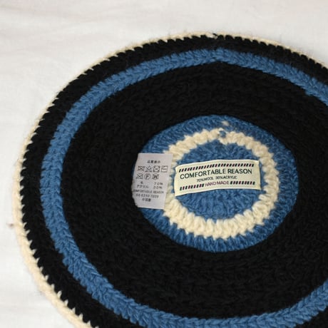 COMFORTABLE REASON "Stripe Tam O'Shanter Hat"