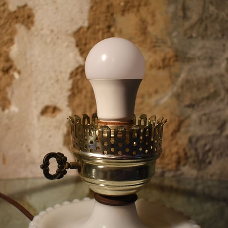 60'S BUBBLE GLASS TABLE LAMP