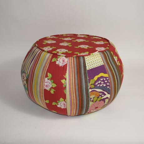 VINTAGE JAPANESE FABRIC STOOL
