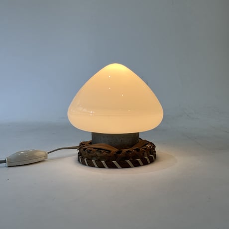 JAPAN VINTAGE 70'S "KOIZUMI" GLASS SHADE CEILING LAMP