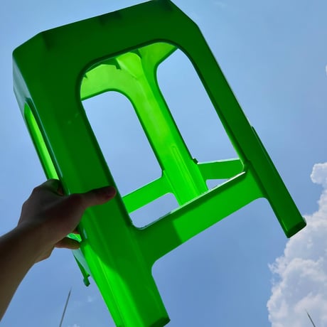 USED "SAHACHAI" PLASTICS STOOL