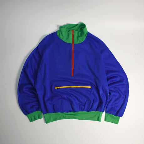 USED MULTICOLORED ACRYLIC HALF ZIP PULLOVER