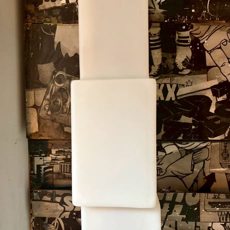 USED METAL FRAME PLASTIC SHADE FLOOR LAMP