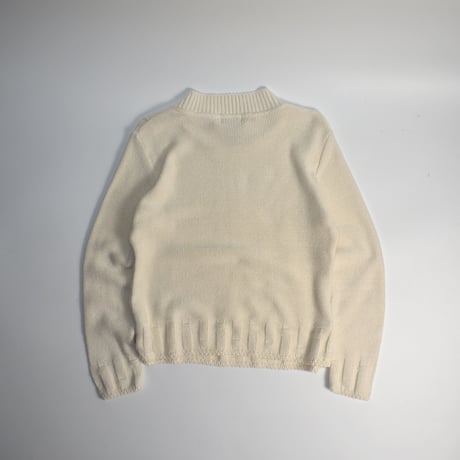 USED "ST JOHN'S BAY" MOCK NECK COTTON KNIT