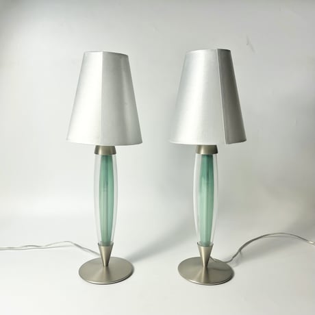 USED "YAMAGIWA" GLASS BADY TABLE LAMP
