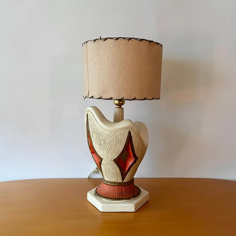 VINTAGE 60'S CERAMIC VASE TABLE LAMP
