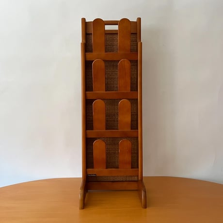 JAPAN USED "KARIMOKU" WOODEN SCUFF RACK