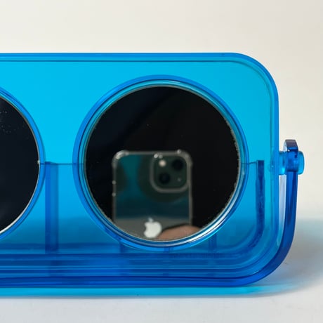 USED PLASTIC PEN HOLDER & STAND MIRROR