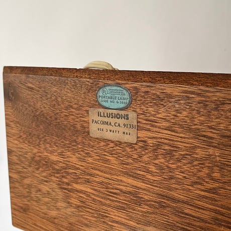 USED 80’S ACRYL & WOODEN TABLE LAMP
