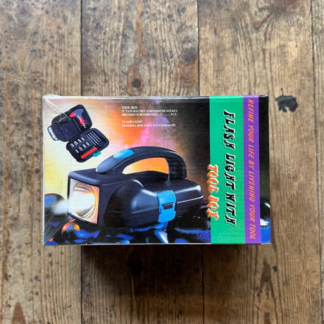 USED FLASH LIGHT WITH TOOL BOX