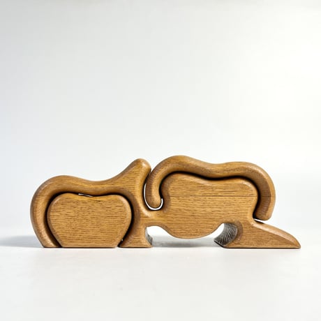 VINTAGE WOODEN CANDLE HOLDER