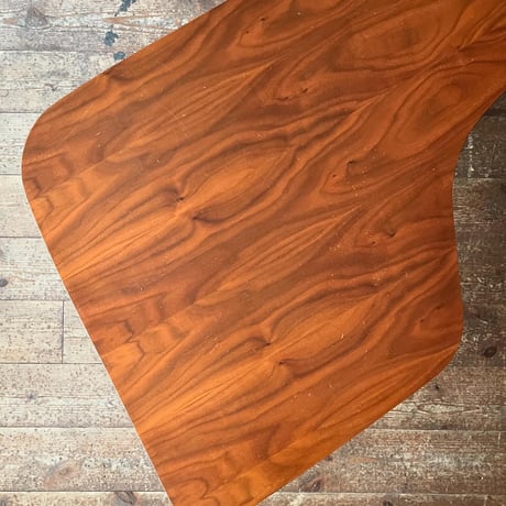 JAPAN USED "MARGINAL" WOODEN L-SHAPED COFFEE TABLE