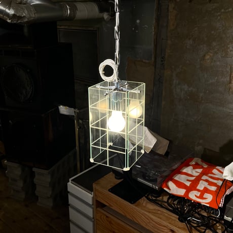 JAPAN USED GLASS SHADE PENDANT LAMP