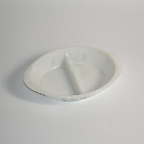USED FLOWER PRINT GLASS TRAY