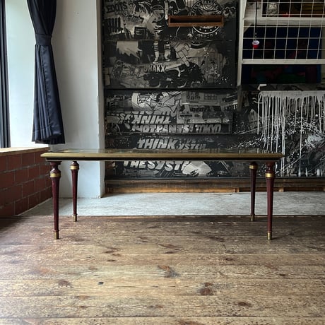USED ETHNIC PATTERN TOP CENTER TABLE