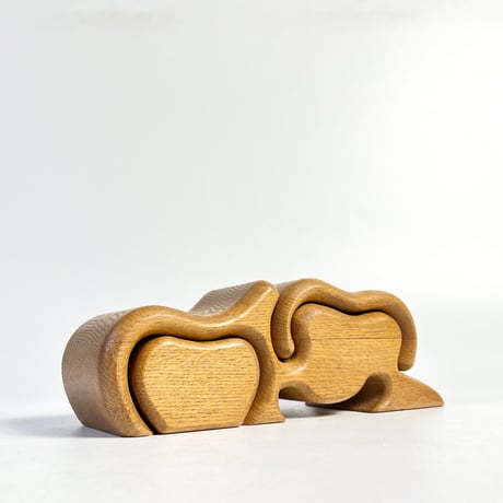 VINTAGE WOODEN CANDLE HOLDER
