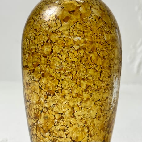 VINTAGE MID-CENTURY AMBER GLASS DECANTER
