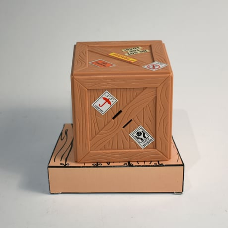 USED TALKING & VIBRATING CRATE BOX TOY