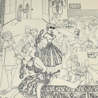 VINTAGE 50-60's PEN ARTWORK