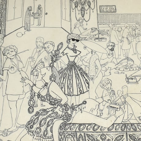 VINTAGE 50-60's PEN ARTWORK