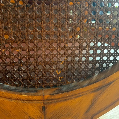 JAPAN USED "浜本工芸" WOODEN ARM CHAIR