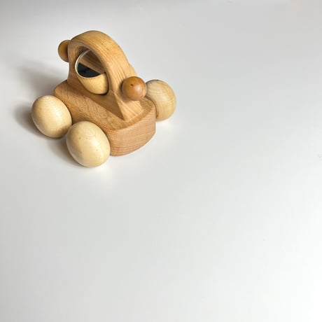 USED WOODEN MUSIC BOX CAR TOY