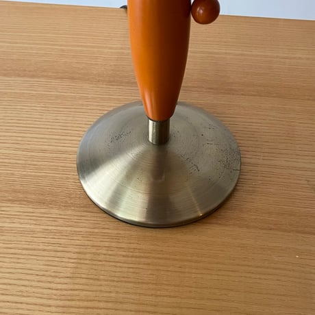 JAPAN USED WOODEN & METAL FRAME TABLE LAMP