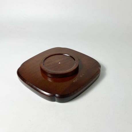 USED WOODEN ROUND TABLE TRAY