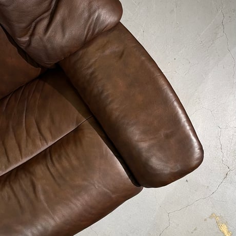 USED “EKORNES / ELDORADO” WOODEN FRAME GENIUS LEATHER 2P SOFA