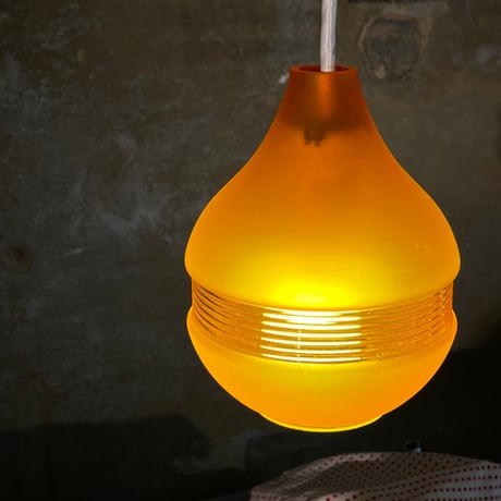 JAPAN USED “HITACHI” GLASS SHADE PENDANT LAMP