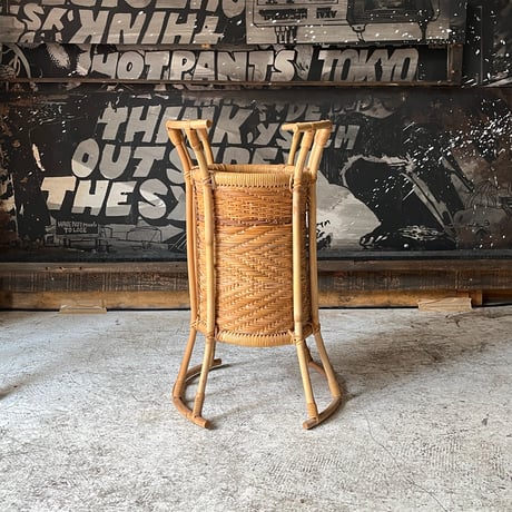 USED BAMBOO & WICKER PLANTER CASE