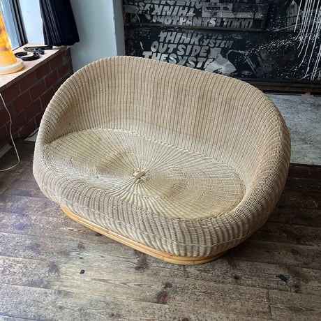 USED RATTAN 2P SOFA