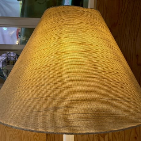 JAPAN USED 90’S-00’S “NATIONAL” IRON FRAME FABRIC SHADE FLOOR LAMP