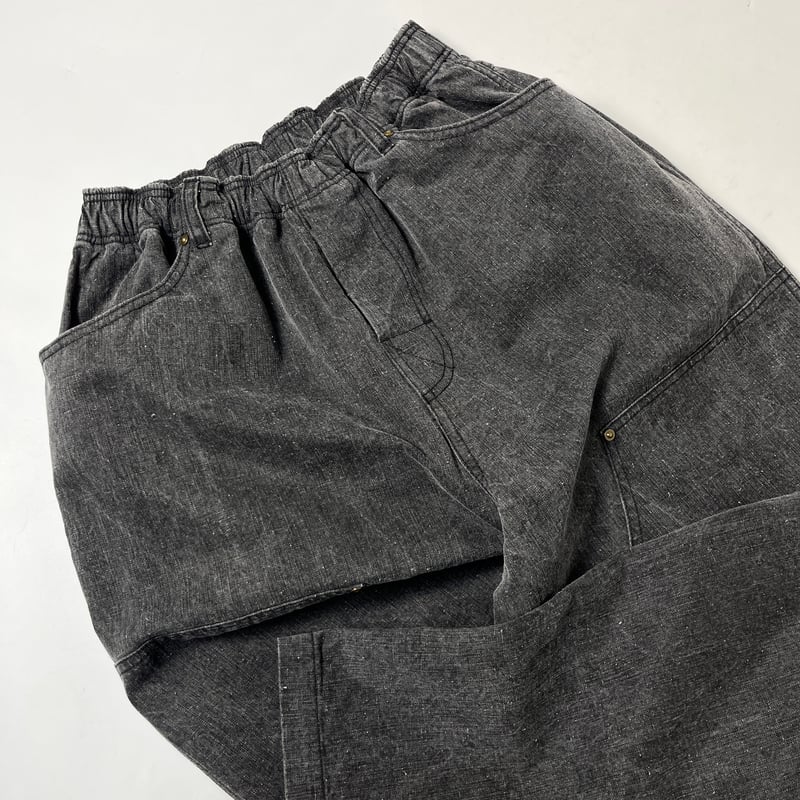 DOUBLE KNEE PIGMENT PANT BLACK