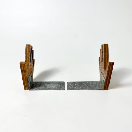 USED HAND SHAPED BOOK STAND SET